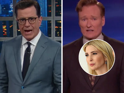 Stephen Colbert, Conan O'Brien Pile on Ivanka Trump for Getting BOOED in Germany (Video)