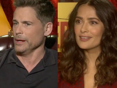 Hayek Reveals One Time She Role-Played on a PLANE -- Lowe Spills Naughty Secret Too!