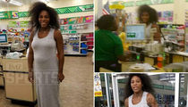 Serena Williams Flaunts Million Dollar Bump at Dollar Tree Store