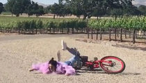 Kendall Jenner -- Eats Dirt After Falling off Bike!!!