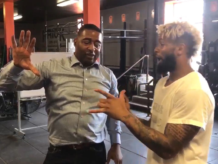 Cris Carter Gives Hand Advice to Odell Beckham, Size Matters! (VIDEO)