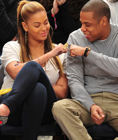 Beyonce & Jay-Z's Courtside Date Night