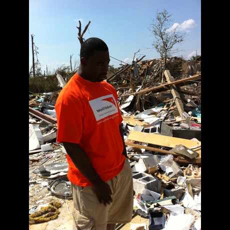 Justin Tuck -- Helping Out in Alabama