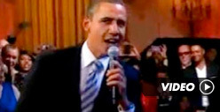 Barack Obama SINGS Again -- I've Got a BAD CASE of The Blues