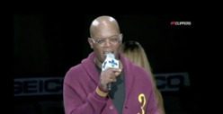 Samuel L. Jackson Gets Medieval at NBA Game -- Who Wants Some Pulp Fiction?