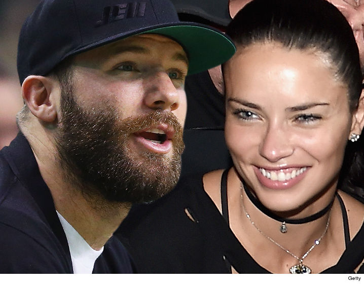 Adriana Lima and Julian Edelman